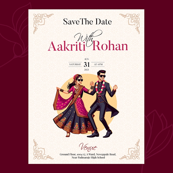 Classic Photo Save The Date Card